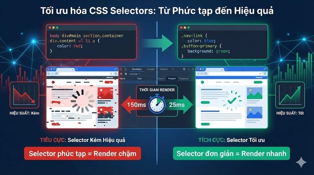 Tại Sao CSS Selector Làm Chậm Trang Của Bạn?