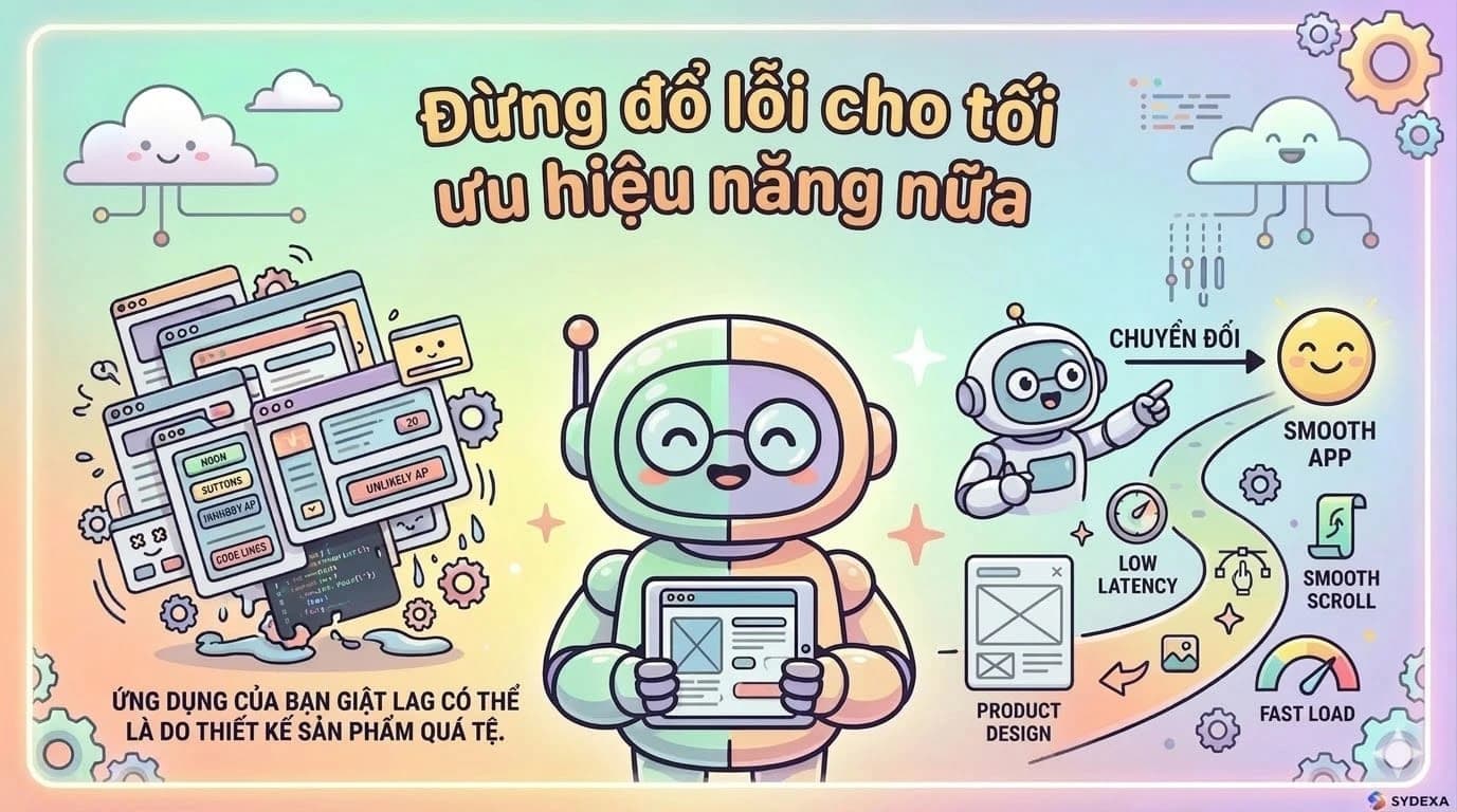 Đừng đổ lỗi cho tối ưu hiệu năng nữa: Ứng dụng của bạn giật lag, có thể là do thiết kế sản phẩm quá tệ